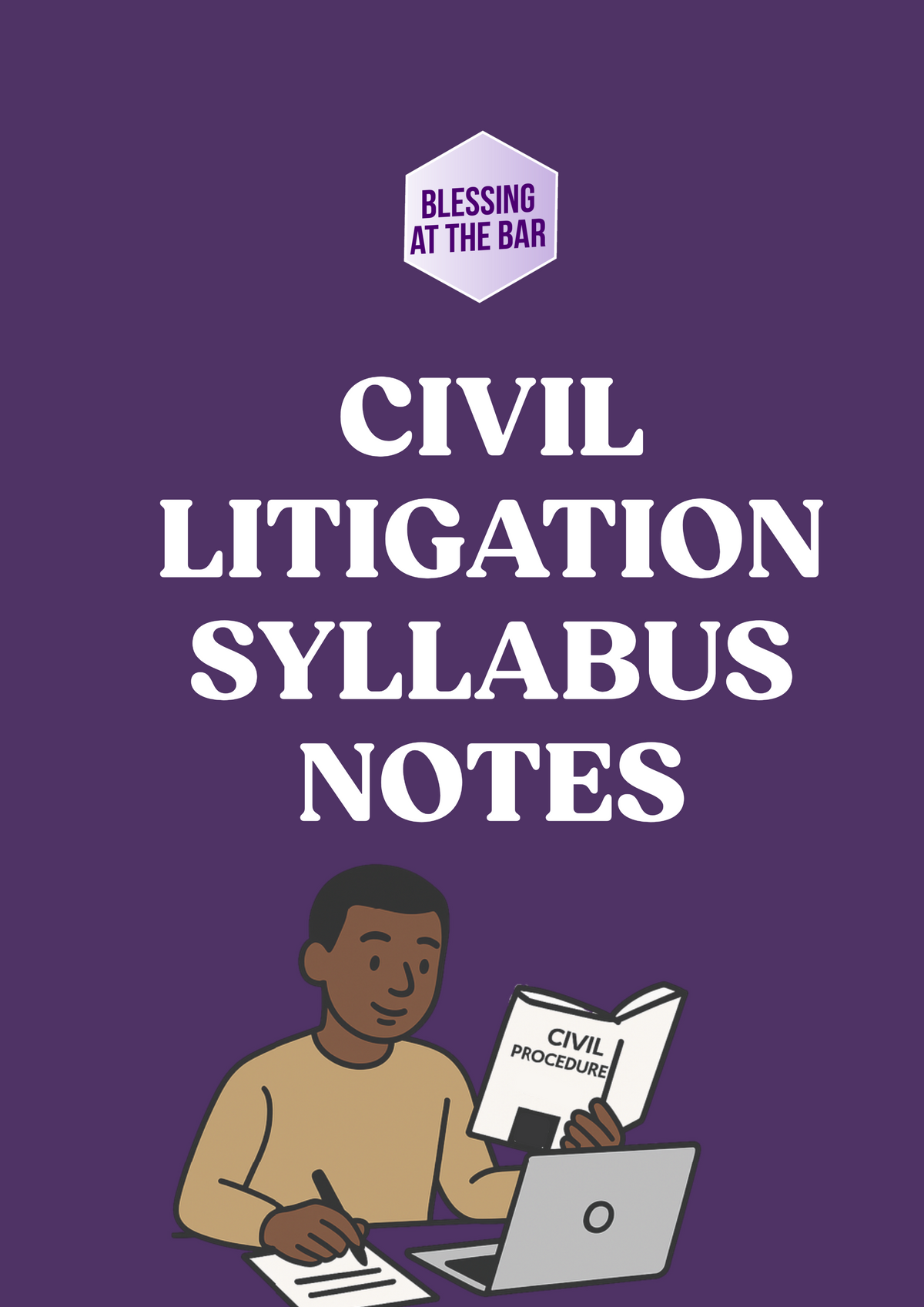 Cover of the BLESSING AT THE BAR Civil Litigation Syllabus Notes 2026/27
