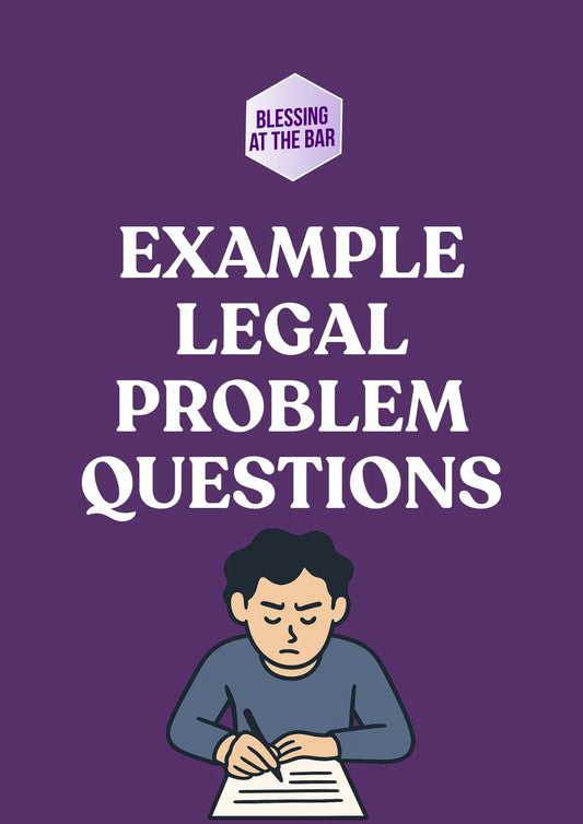 Example Pupillage Application Legal Problem Question